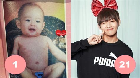 V Taehyung BTS Childhood | From 1 To 21 Years Old - YouTube