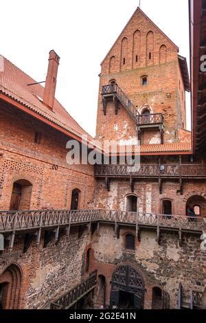 Trakai, Lithuania - February 16, 2020: Trakai Island Castle Inside ...