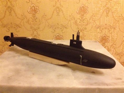 1:350 USS Seawolf class submarine complete model