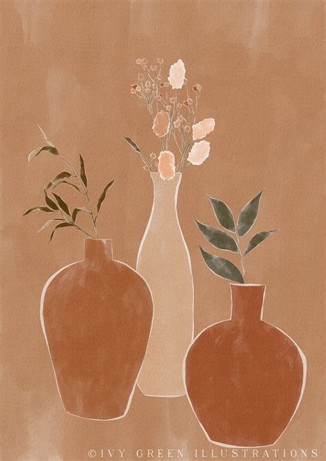 Dried Flower Bouquet in Vase Decor Boho Decor Master Bedroom - Etsy | Art wallpaper, Boho wall ...