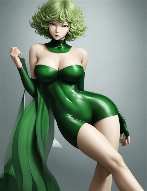 Tatsumaki sexy full length daring pose realistic photo. - Arthub.ai