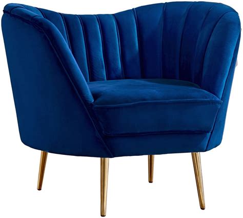 Margo Navy Velvet Chair Living Room Sets, Living Room Furniture, Royal Furniture, Entry ...