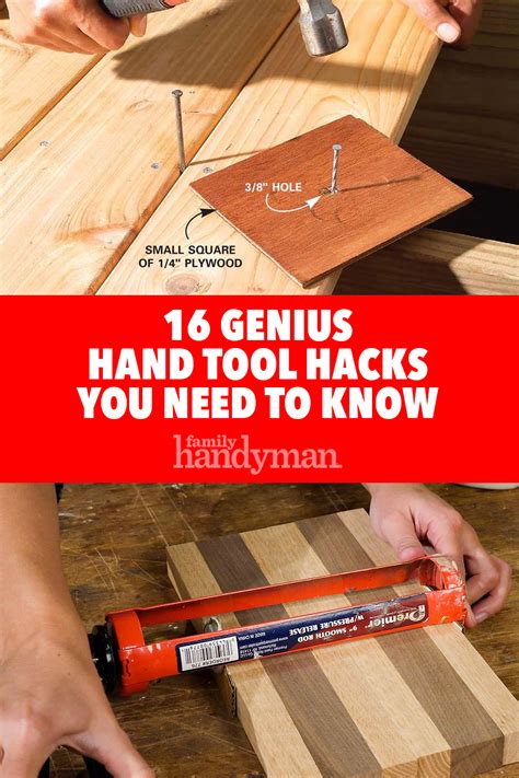 22 Genius Hand Tool Hacks You Need to Know | Tool hacks, Woodworking, Woodworking tools for ...