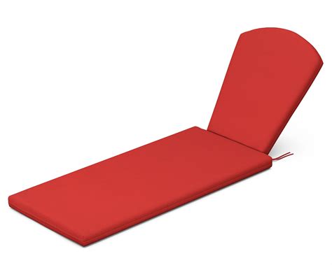 POLYWOOD Chaise Lounge Chair Cushion in Crimson Linen - WXF-02