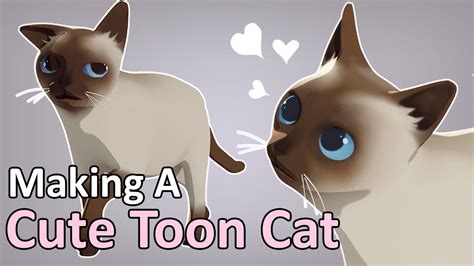 Make a Lowpoly Cute Toon Cat! - Blender Mini Tutorial (Texturing & Rigging) - YouTube