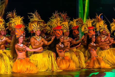 Tahiti Ora dance group performing during the Winners Showcase, the ...