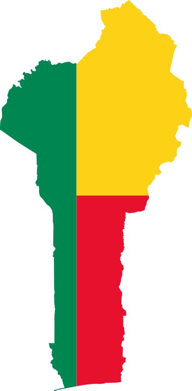 Benin Flag Map - Openclipart