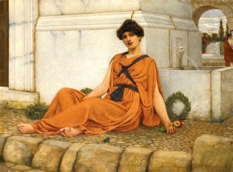 John William Godward - Sappho | John william godward, Lawrence alma tadema, Neoclassicismo