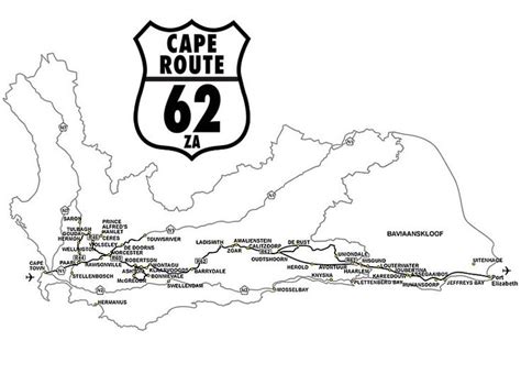 Cape Route 62 Map | Route, Places to travel, Oudtshoorn