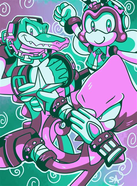 Color Palette Challenge #4 | Team Chaotix by TheLeoNamedGeo on DeviantArt