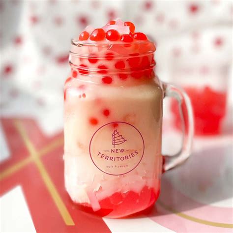 Valentine's Day Lychee Strawberry Popping Boba Tea Kit for 6 in 2022 | Boba tea, Bubble milk tea ...