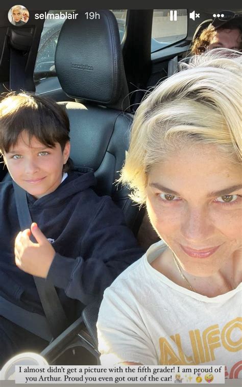 Selma Blair Shares First Day of School Selfie with Son Arthur, 11