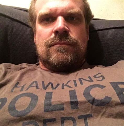 I'm just gonna rest my head ride on his chest | David harbour stranger things, Cast stranger ...