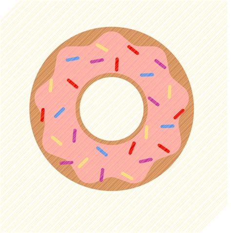 Vector Png Donut Svg Jpg Clipart Dxf Svg Eps Spinkle Donut Svg Cutting ...