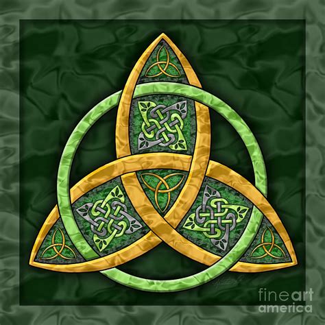 Celtic Trinity Knot Painting by Kristen Fox