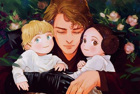 Luke, anakin and leia | Star wars pictures, Star wars drawings, Star wars art