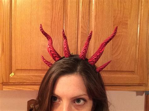 Red Girls Dragon Costume with Spikes and sequins DIY polymer | Diy dragon costume, Halloween ...