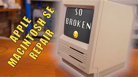 Macintosh SE Repair - I nearly gave up! ADB issues! - YouTube