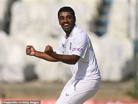 Rehan Ahmed takes his first wicket on his debut as he becomes England's youngest ever Test ...