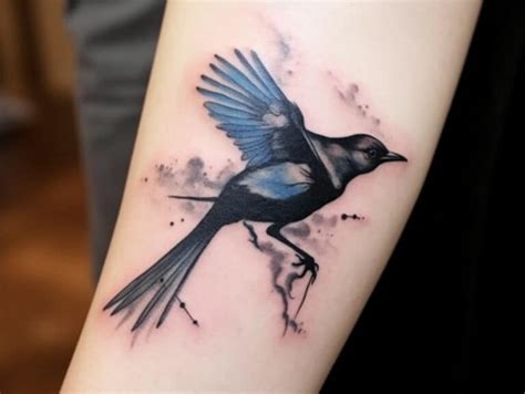 Magpie Tattoo Meaning: Designs + Ideas