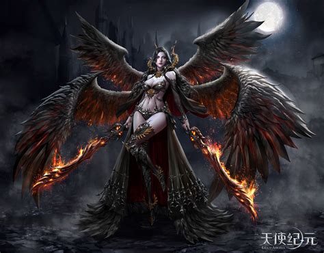 ERA OF ANGELS, jungmin jin /dospi | Fantasy art women, Fantasy warrior ...