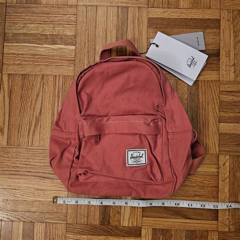 Herschel Mini Backpack - coral pink 10.5" x 11" x... - Depop