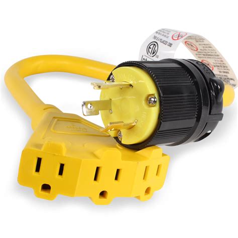 L5-30P to Triple 5-15R Generator Power Cord Adapter | 30A to 15A/110V ...