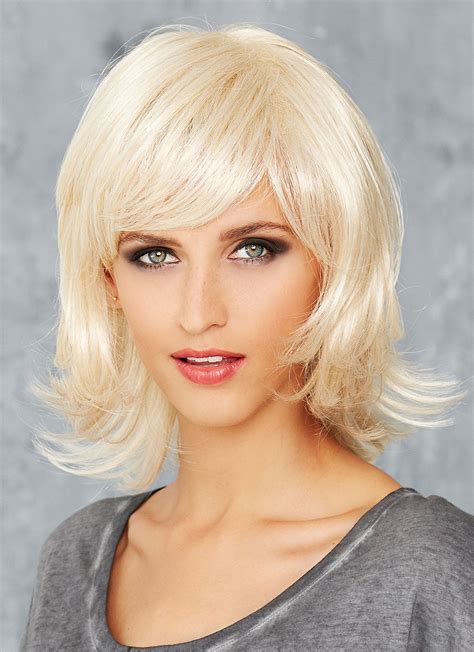 Medium Length Hairstyles Platinum