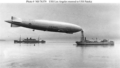 USN Aircraft--USS Los Angeles (ZR-3) -- Landing on and Moored to Ships