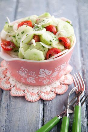 Paula Deen Aunt Peggy’s Cucumber, Tomato and Onion Salad — PaulaDeen.com | Recipe | Recipes ...