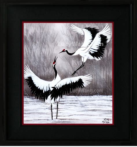 Dancing Cranes | Original paintings, Painting, Art inspiration