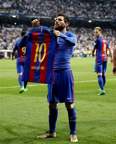 Lionel Messi Holding Shirt