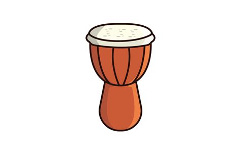 Drum Snare with Ropes vector illustration. Music instrument object icon concept. Drum musical ...