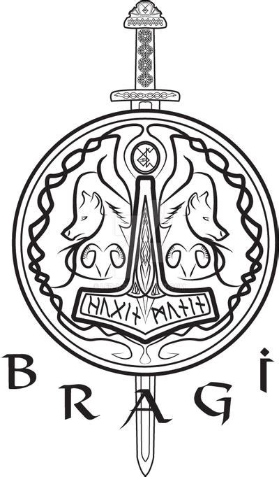 Bragi complete band logo BW by leo-n on DeviantArt