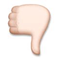 👎🏻 Thumbs Down Emoji with Light Skin Tone Meaning and Pictures