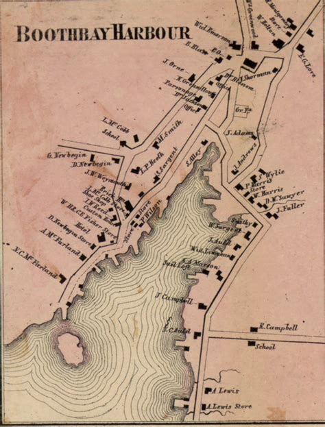 Lincoln County Maine 1857 Old Wall Map Reprint With | Etsy