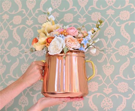 Copper Planter Flower Vase Copper Vase Centerpiece - Etsy