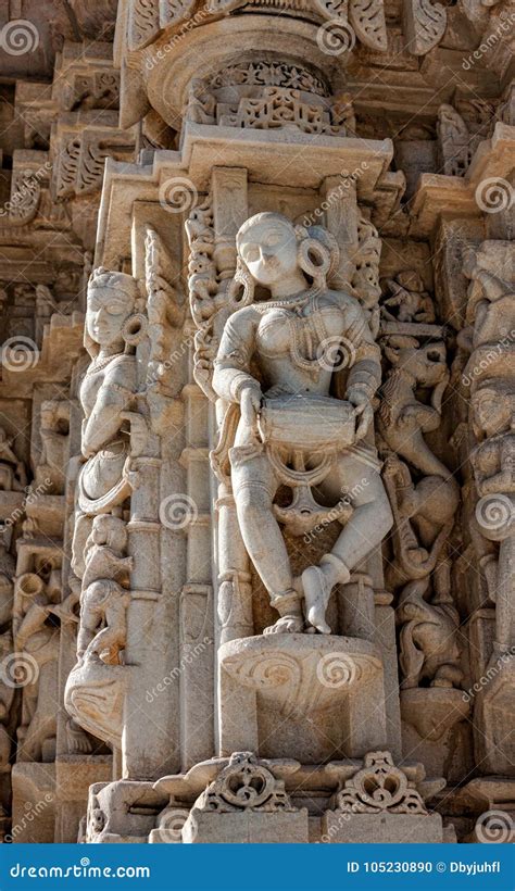 Ancient Sun Temple in Ranakpur. Jain Temple Carving. Stock Photo - Image of cultural, ornaments ...