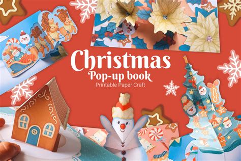 Christmas DIY Pop-up Book Kit, Winter Paper Craft, Fun 3d Origami ...