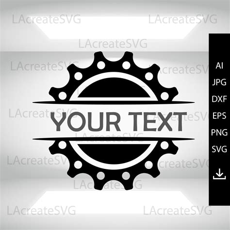 Simple Bicycle Gears Svg Gear Logo Personalized Cogs Gears - Etsy Canada