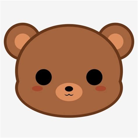 Cute Brown Bear Clipart Vector, Cute Brown Bear Head, Cute Clipart, Bear, Brown PNG Image For ...