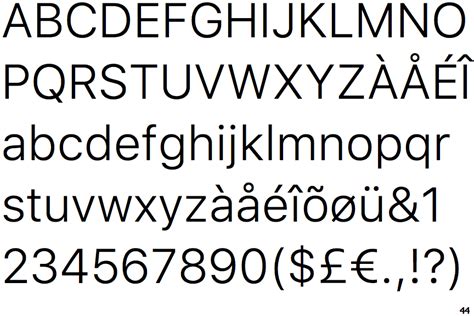 Fontscape Fonts included with Mac OS X 10.11 and later