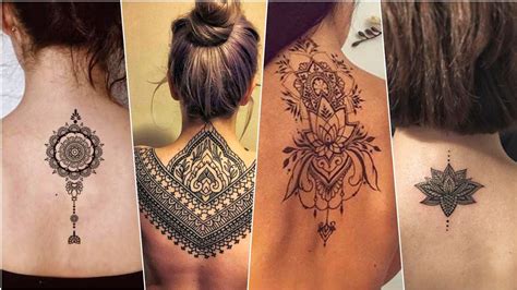 Back tattoos for women | Back mandala tattoo for women (2021) - YouTube