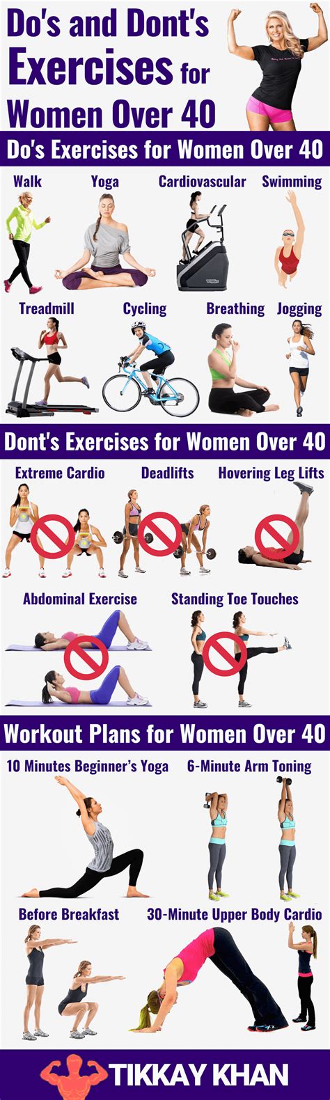 Exercises for Women Over 40 Updated (2020) - Tikkay Khan