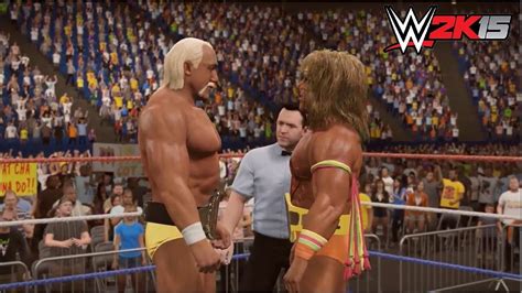 WWE 2K15 - Ultimate Warrior vs. Hulk Hogan - WWE Championship - Wrestlemania VI - POTW Part 3 ...