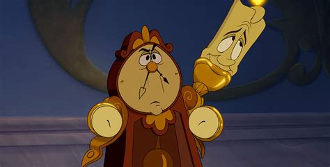 Coloring with Cogsworth and Lumiere - D23