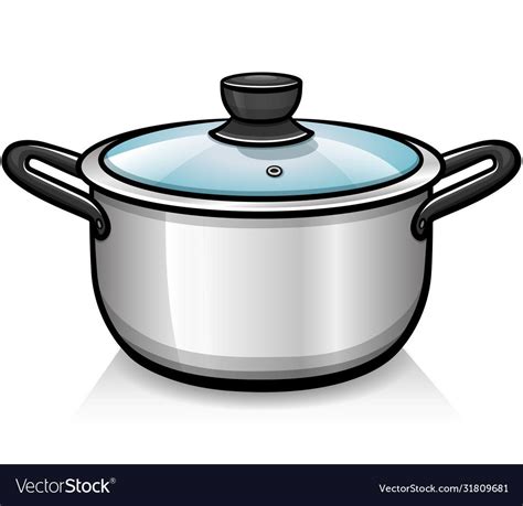 Vector illustration of cookware pot isolated cartoon. Download a Free ...