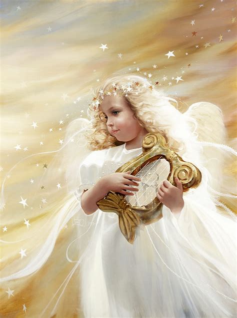 Harp Song Angel, Advent, Angels, Christmas Angels, Classic, Donald Zolan, Inspirational, HD ...