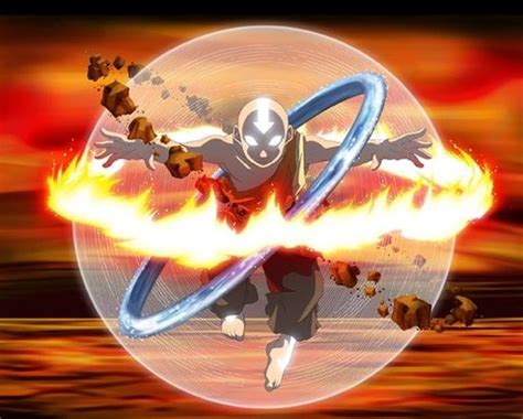 an image of a cartoon character that is in the middle of a circle with fire