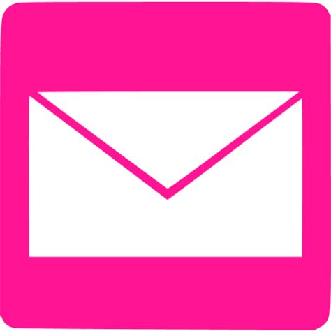 Deep pink email 13 icon - Free deep pink email icons